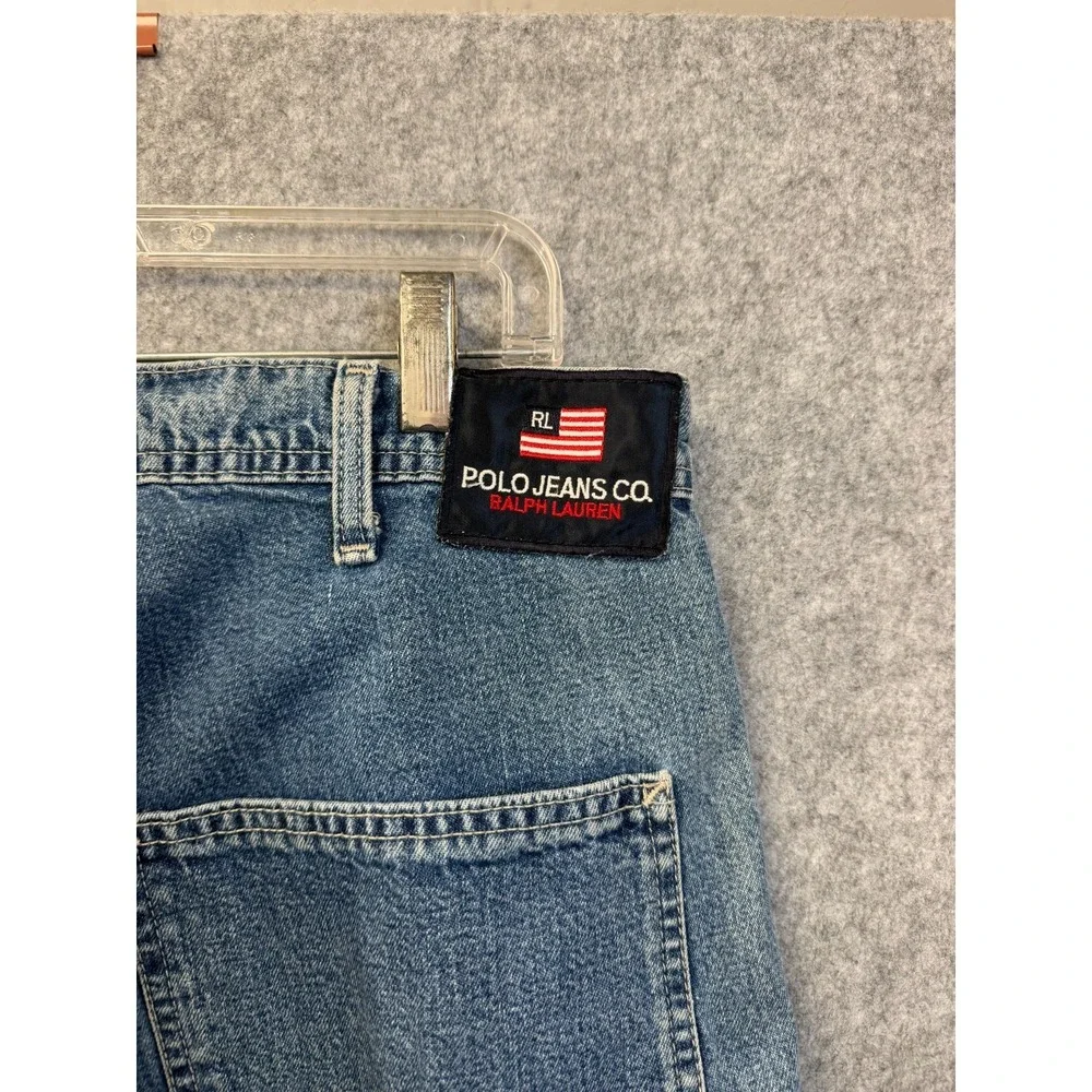 Polo Jeans Co. Ralph Lauren Men Blue Vintage Carpenter Denim Jeans Sz 31x32